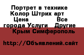 Портрет в технике “Колор-Штрих-арт“ › Цена ­ 250-350 - Все города Услуги » Другие   . Крым,Симферополь